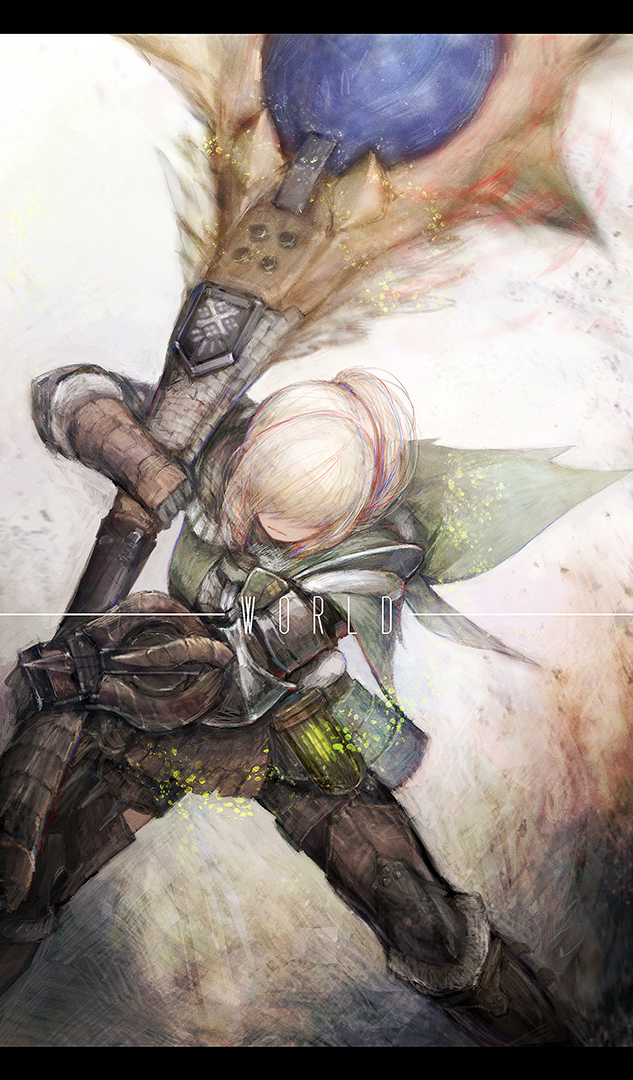 1girl, armor, armored_boots, bangs, blonde_hair, boots, breastplate, capelet