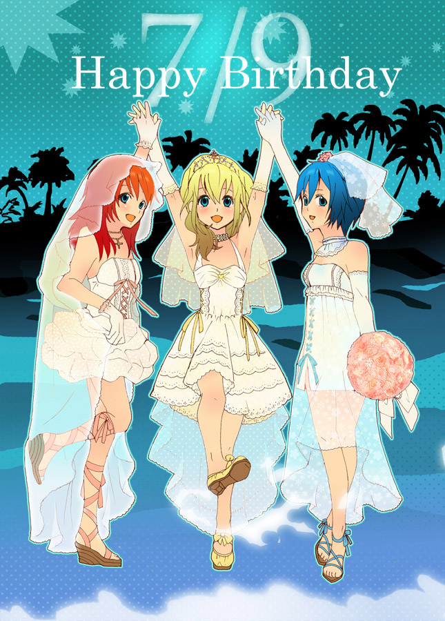 bad_id, bad_pixiv_id, blonde_hair, blue_eyes, jewelry, kairi_(kingdom_hearts), kkkoyubi, multiple_girls
