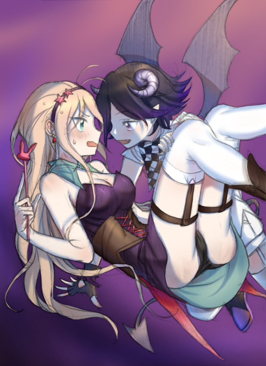 1boy, 1girl, absurdres, ahoge, aqua_eyes, black_hair, blush, breasts