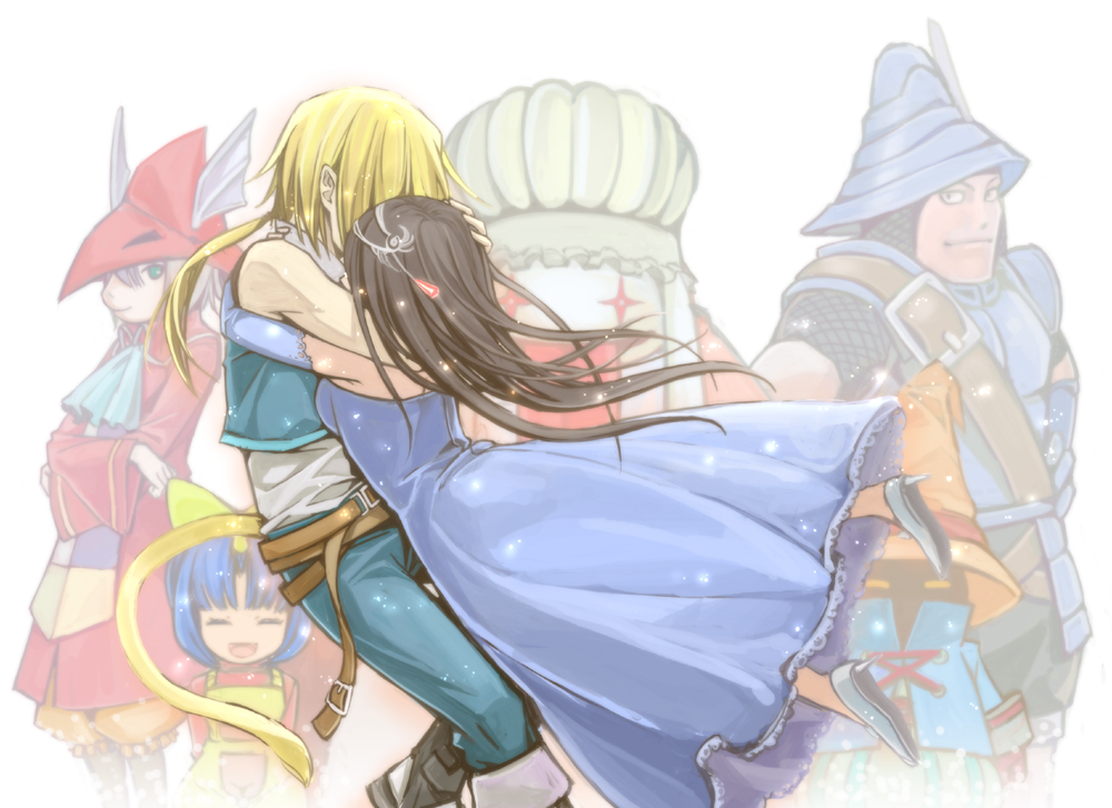ama_mitsuki, eiko_carol, final_fantasy, final_fantasy_ix, freija_crescent, freya_crescent, garnet_til_alexandros_xvii, hug