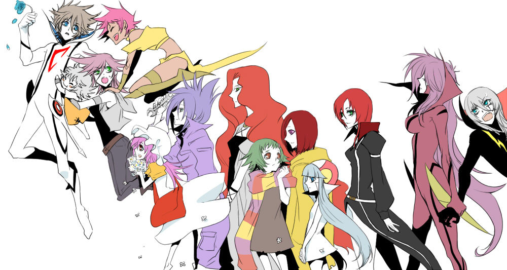 casshern, casshern_sins, dio, leda_(casshern_sins), lizabell, luna_(casshern_sins), lyuze, nico_(casshern_sins)
