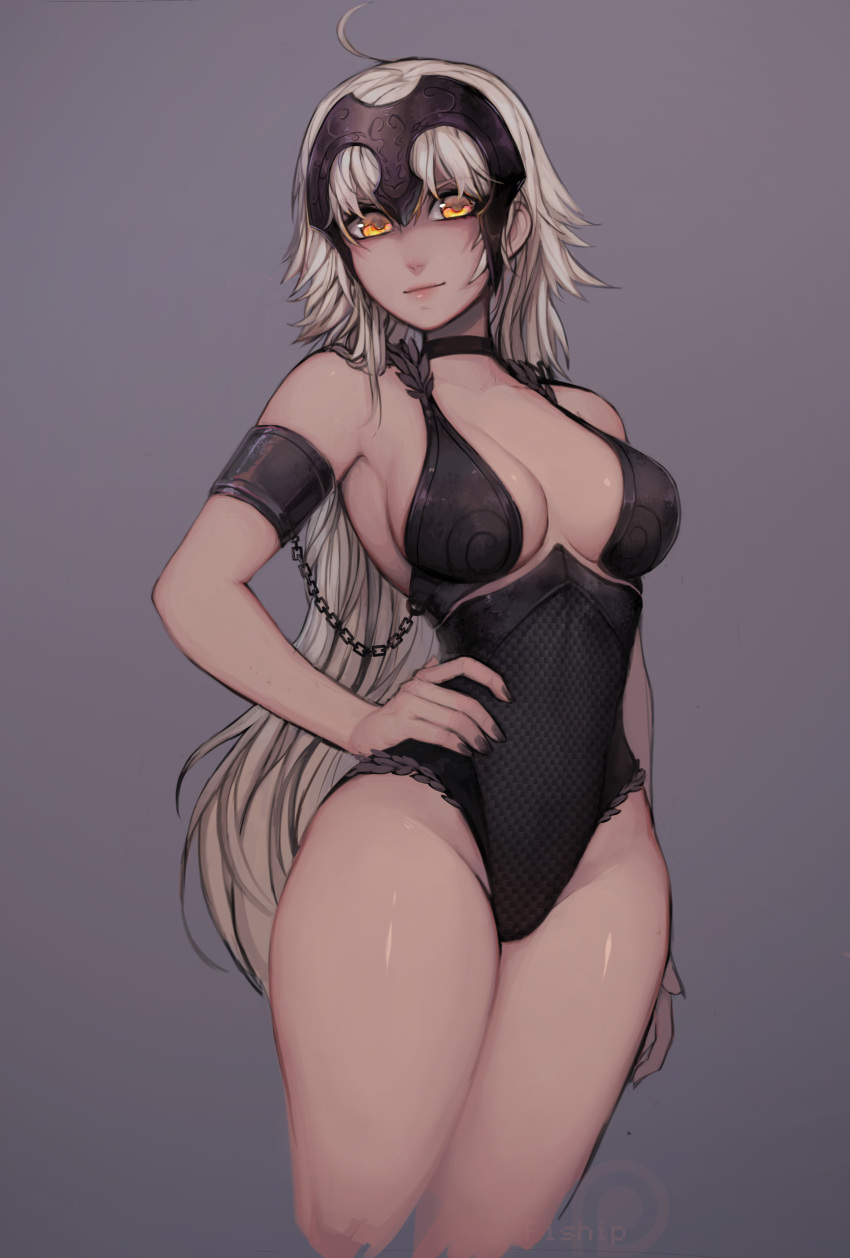 1girl, absurdres, ahoge, armlet, bangs, black_bra, black_choker, black_leotard