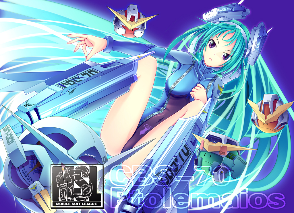 gundam, gundam_00, haro, long_hair, personification, ptolemaios, xx, xx_(artist)