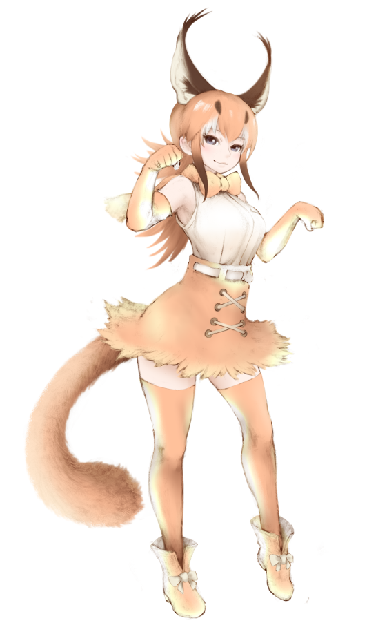 1girl, animal_ears, ankle_boots, bangs, bare_shoulders, belt, black_hair, boots