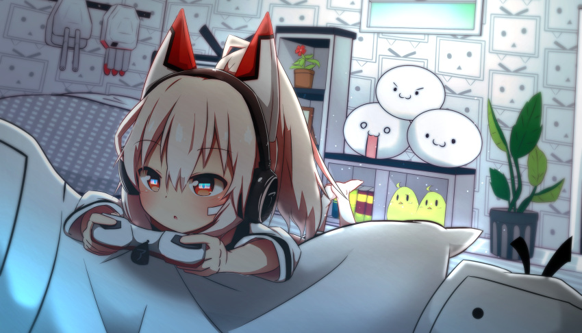 1girl, :3, :o, animal_ears, ayanami_(azur_lane), azur_lane, bangs, barefoot