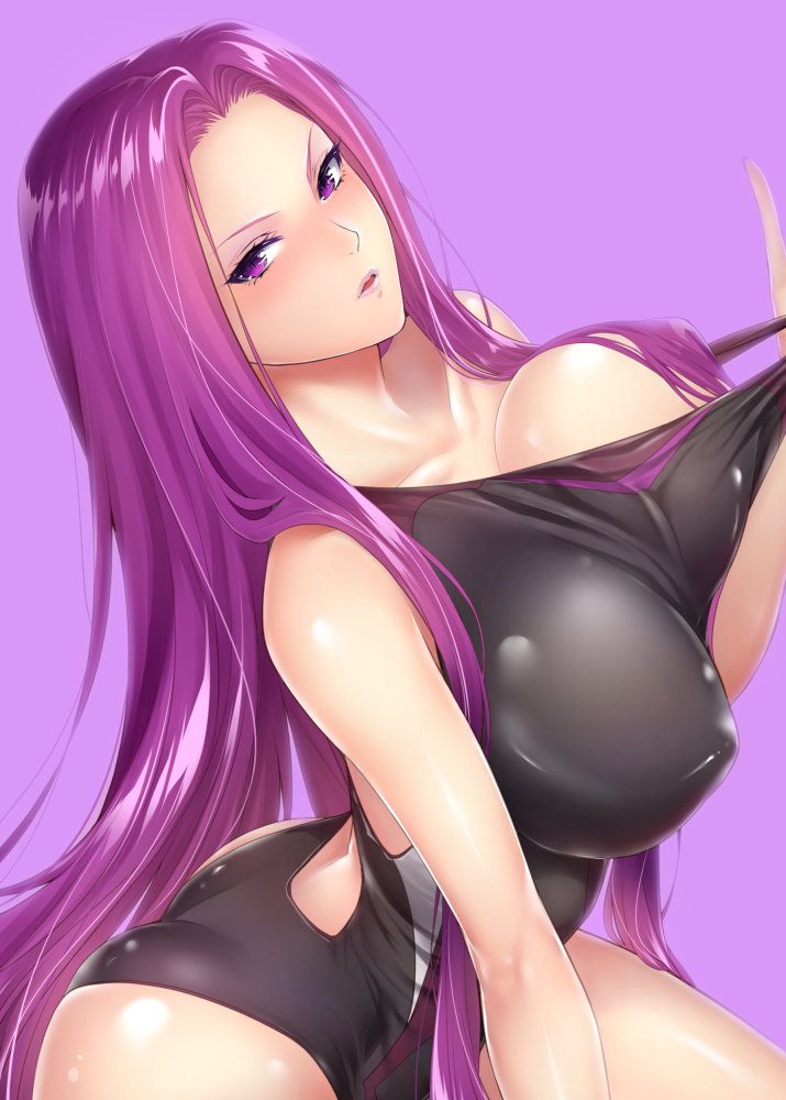 1girl, absurdly_long_hair, arm_at_side, back_cutout, breasts, cleavage, collarbone, commentary_request