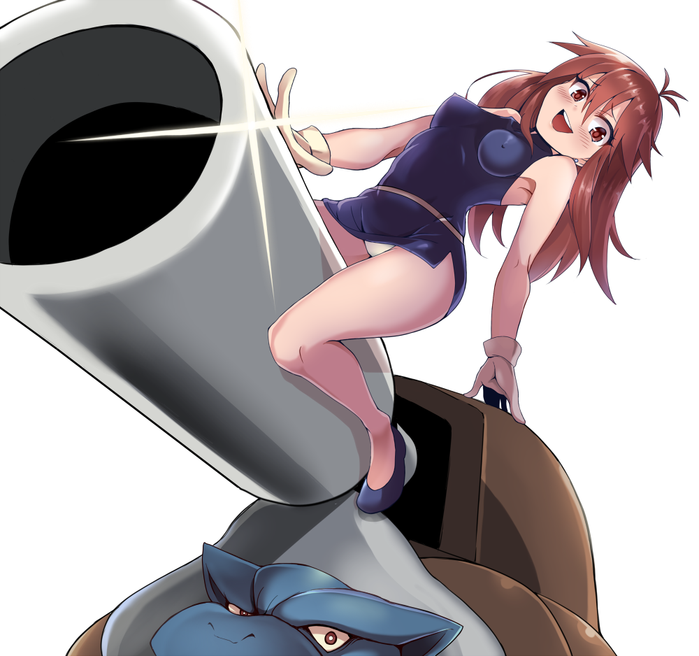 1girl, blastoise, blue_(pokemon), blue_(pokemon)_(classic), blush, breasts, brown_eyes, brown_hair