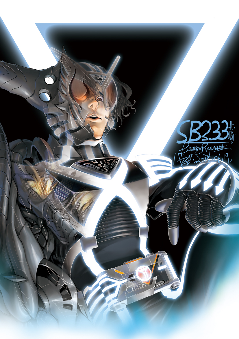 1boy, armor, bawang-ryuuzaki, belt, black_background, brown_eyes, commentary, dragon_orphnoch