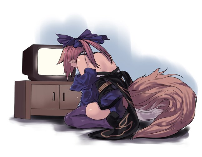1girl, animal_ears, crying, detached_sleeves, fate/extra, fate_(series), fox_ears, japanese_clothes
