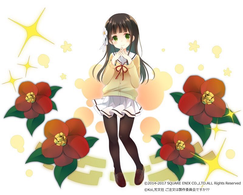 1girl, bangs, black_hair, black_legwear, blouse, blunt_bangs, blush, brown_footwear