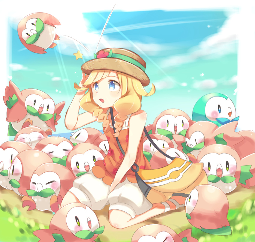 1girl, bangs, blonde_hair, blue_eyes, blush, character_request, eyebrows_visible_through_hair, fuwasn1545