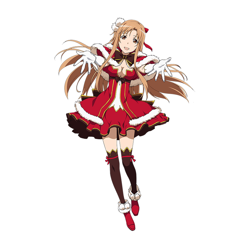 brown-eyes, brown_hair, long_hair, smile, yuuki_asuna