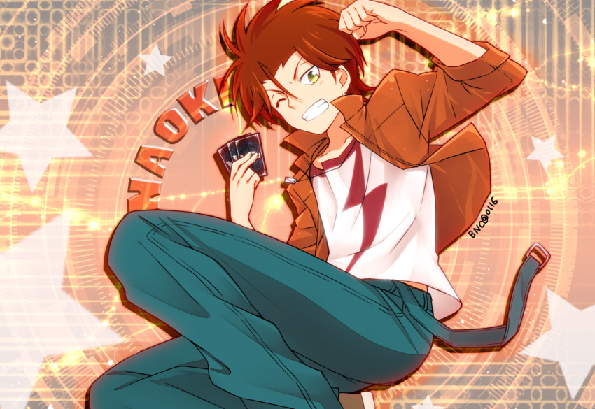 1boy, artist_name, banchii, card, cardfight!!_vanguard, cardfight!!_vanguard_g, character_name, green_eyes