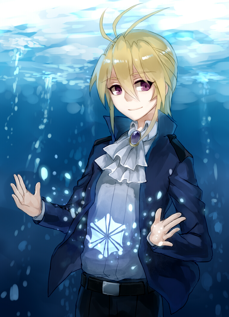 1boy, ahoge, blonde_hair, bubble, cardfight!!_vanguard, cardfight!!_vanguard_g, jnsghsi, male_focus