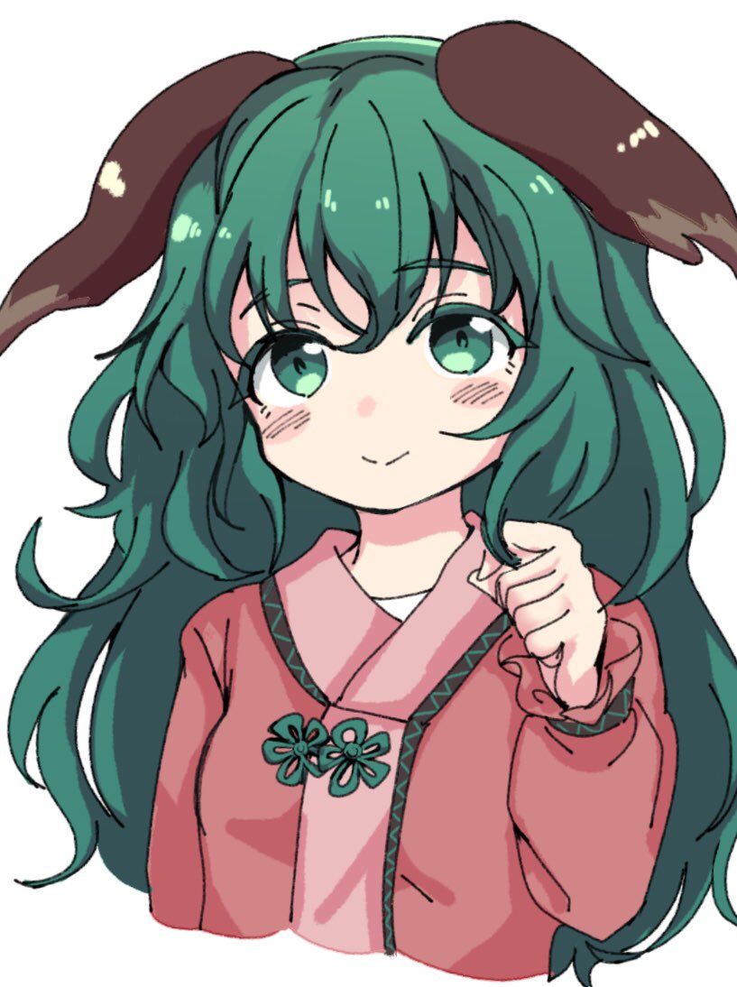 1girl, alternate_hair_length, alternate_hairstyle, ameyu_(rapon), animal_ears, closed_mouth, commentary_request, dog_ears