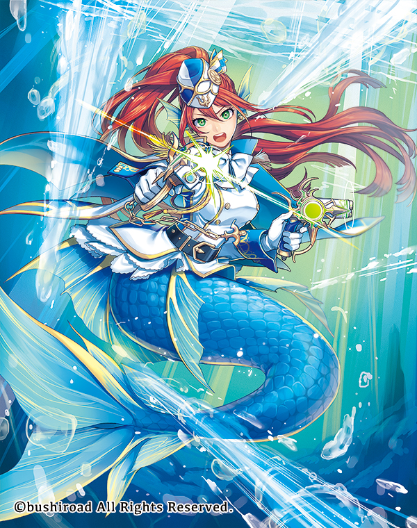 1girl, battle_siren_cipla, belt, bubble, cardfight!!_vanguard, chains, company_name, epaulettes