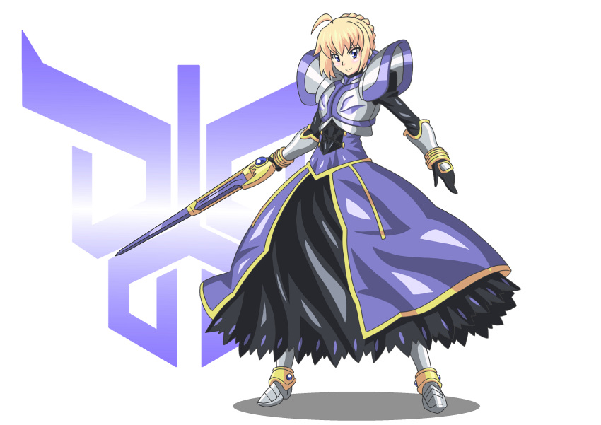 1girl, ahoge, armor, armored_dress, artoria_pendragon_(all), blue_eyes, buti-yu, fate/grand_order