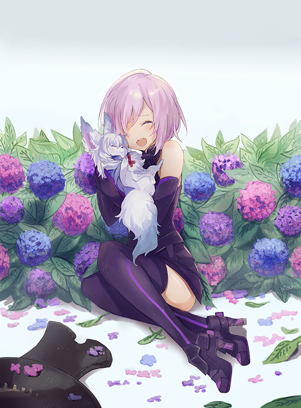 1girl, armor, armored_boots, bare_shoulders, black_footwear, black_legwear, boots, closed_eyes