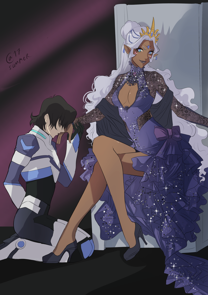 1boy, 1girl, arm_behind_back, black_hair, blue_eyes, bodysuit, breasts, cleavage_cutout