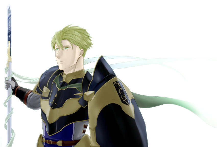 1boy, absurdres, aran, armor, fire_emblem, fire_emblem:_akatsuki_no_megami, green_eyes, green_hair