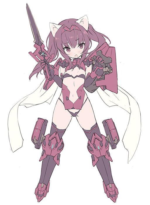 1girl, animal_ears, bangs, black_bra, black_gloves, black_legwear, black_panties, blade_(galaxist)
