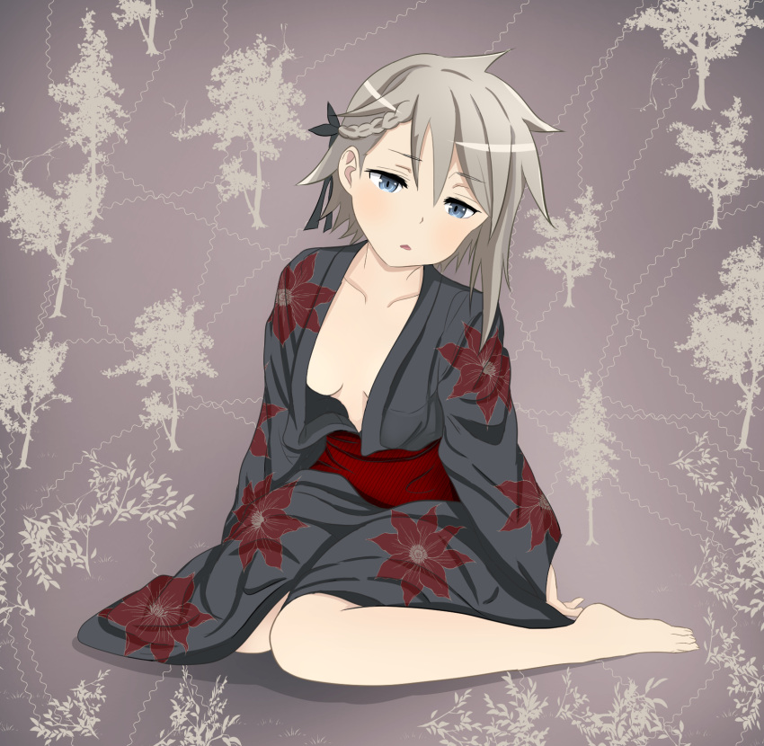 alternate_costume, ange_(princess_principal), dress, highres, hot, japanese_clothes, kimono, mahdi