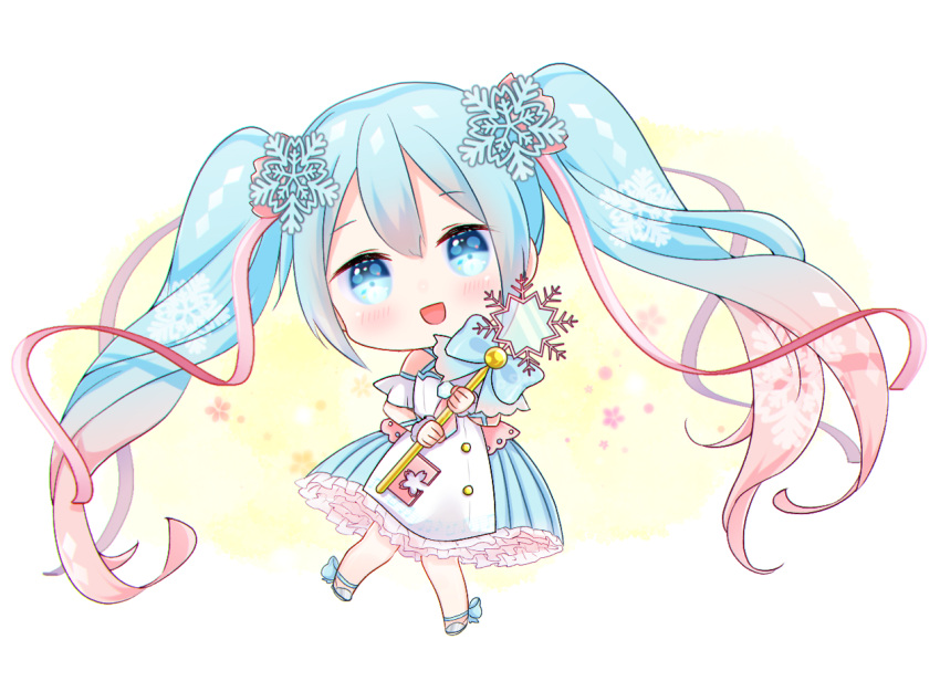 1girl, :d, ankle_lace-up, bangs, blue_bow, blue_dress, blue_eyes, blue_footwear