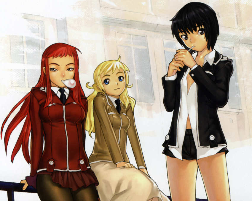 cigarette, hakua_ugetsu, kagano_ai, lith, rin_(mahou_shoujo_ai), tagme