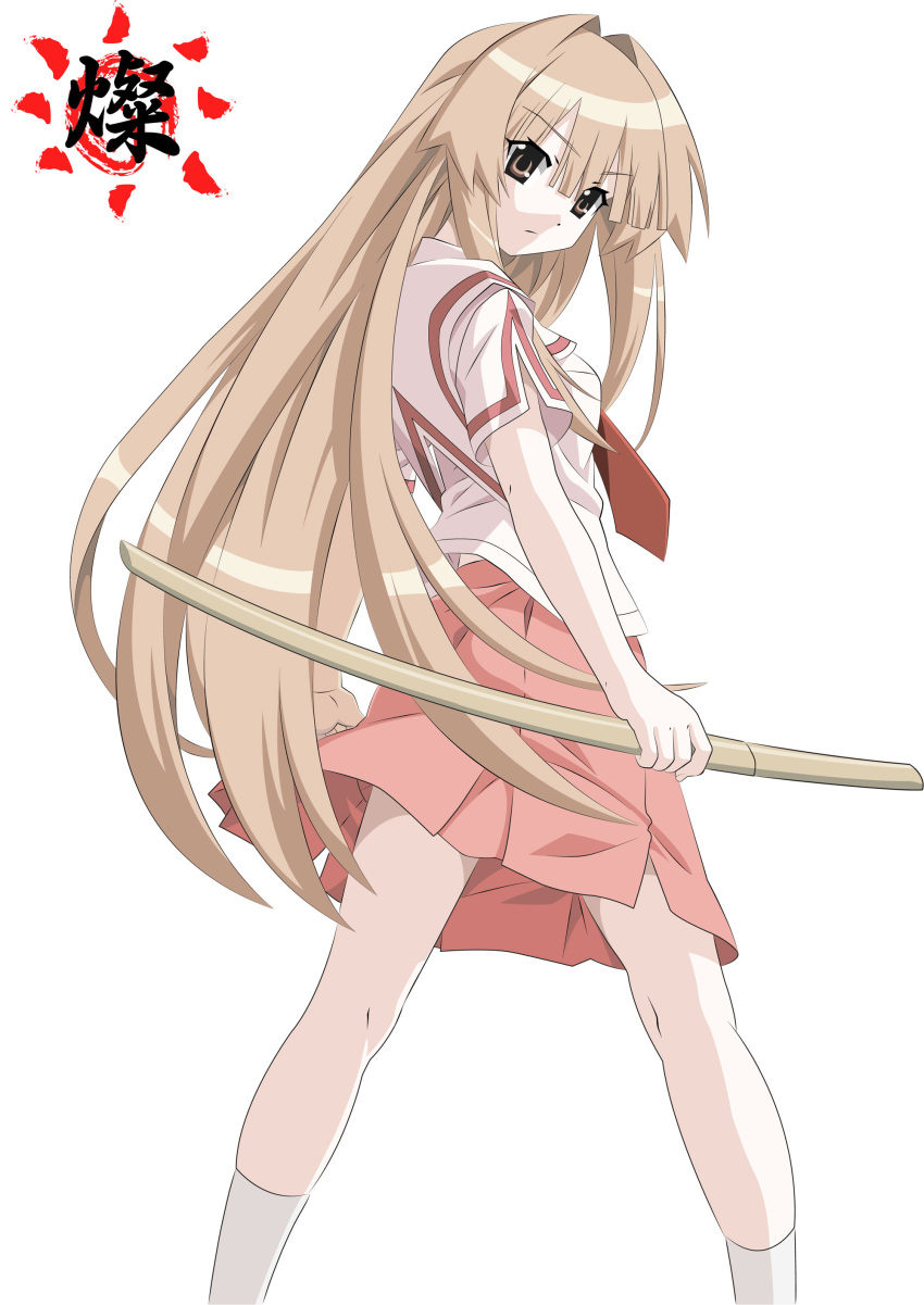 brown_eyes, brown_hair, highres, long_hair, looking_back, necktie, school_uniform, seto_no_hanayome