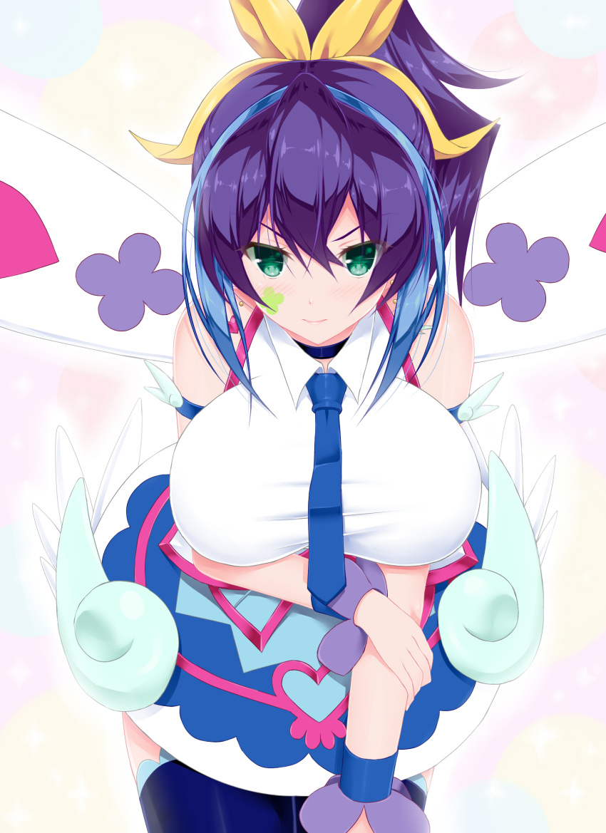 1girl, aqua_eyes, blue_angel, blue_angel_(cosplay), blue_legwear, breasts, cosplay, detached_sleeves