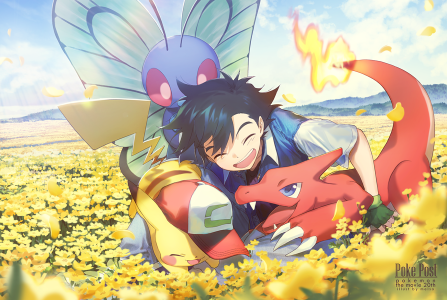 1boy, :d, ^_^, ^o^, artist_name, baseball_cap, black_hair, blue_jacket