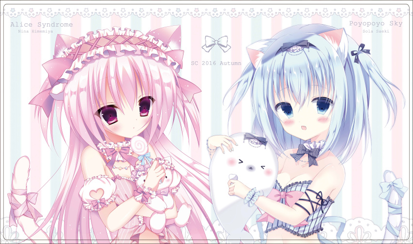 >_<, 1girl, 2016, :d, :o, absurdres, animal_ears, artist_name