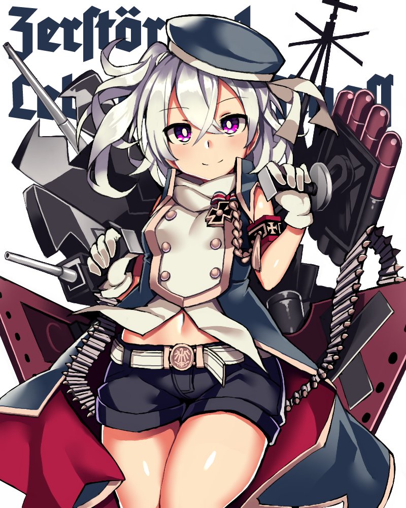 18bit, 1girl, azur_lane, commentary_request, gloves, hat, long_hair, looking_at_viewer