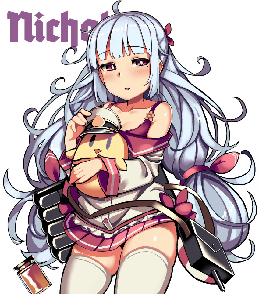 18bit, 1girl, absurdres, azur_lane, commentary_request, doll_hug, highres, long_hair