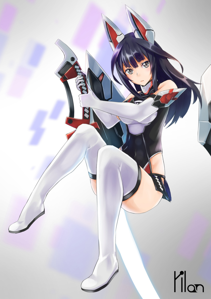 1girl, absurdres, alice_gear_aegis, artist_name, character_request, highres, holding, holding_weapon