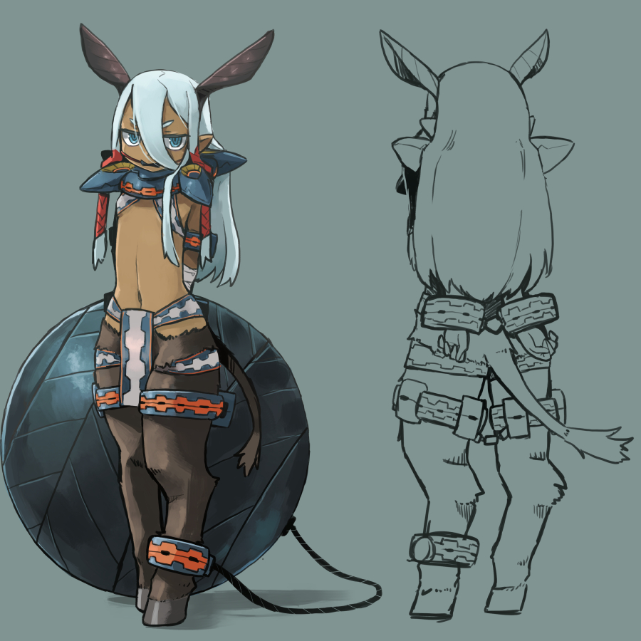 1girl, aqua_eyes, aqua_hair, arms_behind_back, ars_goetia, ball_and_chain_restraint, bit_gag, bound