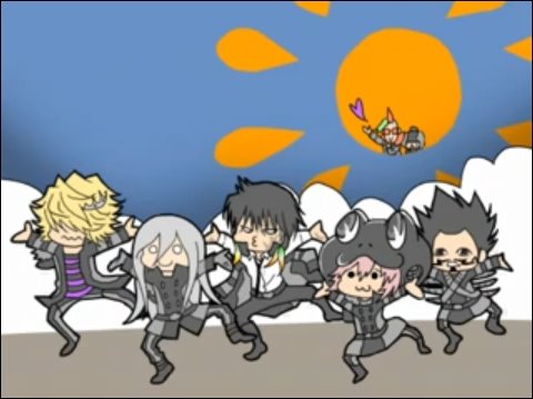 belphegor, dance, fran_(reborn), katekyo_hitman_reborn, leviathan, lussuria, mammon, parody
