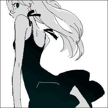 gen, lowres, monochrome, neon_genesis_evangelion, oekaki, souryuu_asuka_langley