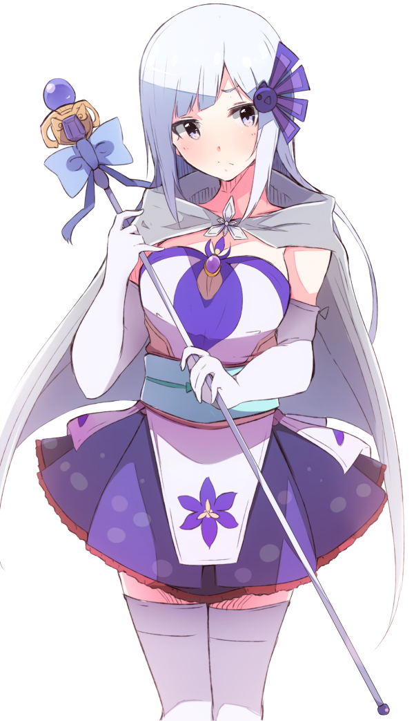 1girl, bangs, blue_bow, blue_eyes, blue_hair, blush, bow, cape