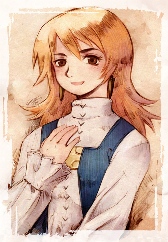 blue_eyes, cuff, cuffs, earrings, final_fantasy, final_fantasy_iii, flat_chest, jewelry