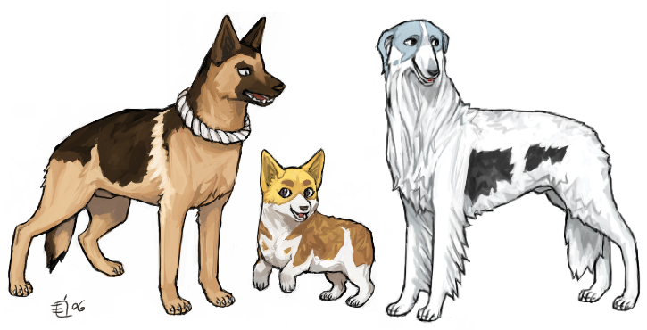 animalization, bleach, brown_eyes, collar, dog, emlan, jumping, kotetsu_kiyone