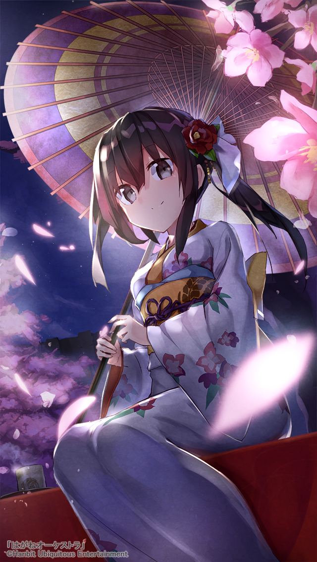 1girl, bangs, black_hair, bow, breasts, closed_mouth, cup, eyebrows_visible_through_hair