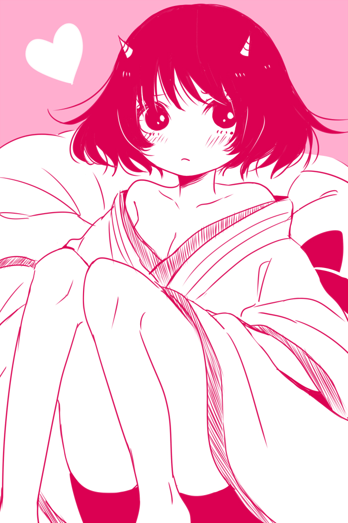 1girl, bare_legs, bare_shoulders, blush, breasts, cleavage, closed_mouth, collarbone