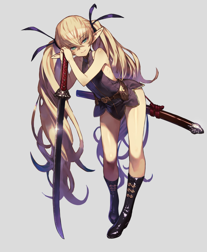 1girl, aircraft, airplane, aqua_eyes, bare_arms, bare_shoulders, belt, black_dress