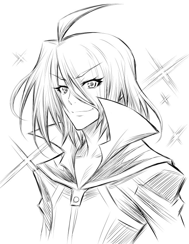 1boy, ahoge, akatsuki_akira, akune_kouki, eyebrows_visible_through_hair, hair_between_eyes, light_smile, long_hair