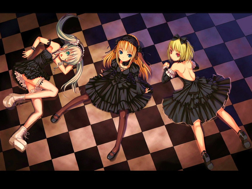 askray, dress, frills, gothic, gothic_lolita, headdress, lolita_fashion, ribbon