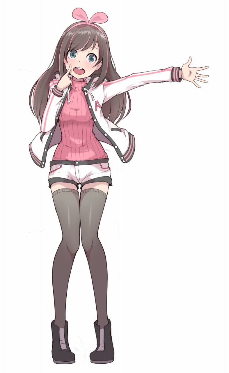 1boy, :d, a.i._channel, alternate_costume, ankle_boots, aqua_eyes, bangs, black_footwear