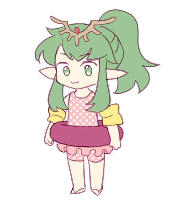 1girl, bracelet, chibi, chiki, fire_emblem, fire_emblem:_mystery_of_the_emblem, fire_emblem_heroes, green_eyes