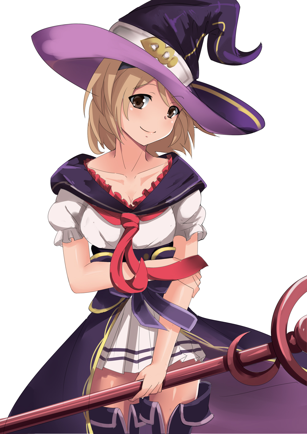 brown_eyes, brown_hair, gita_(granblue_fantasy), long_hair, smile