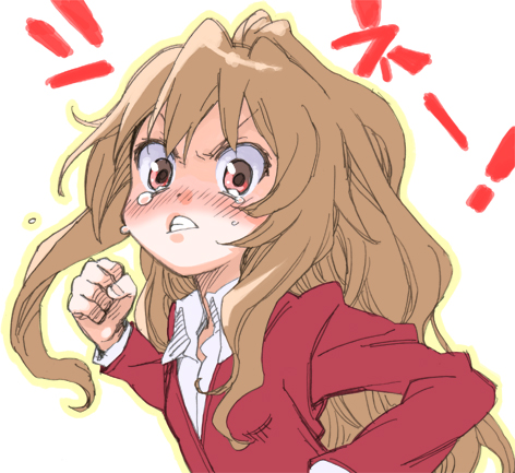 angry, big_head, blush, clenched_hand, collar, fist, long_hair, lowres